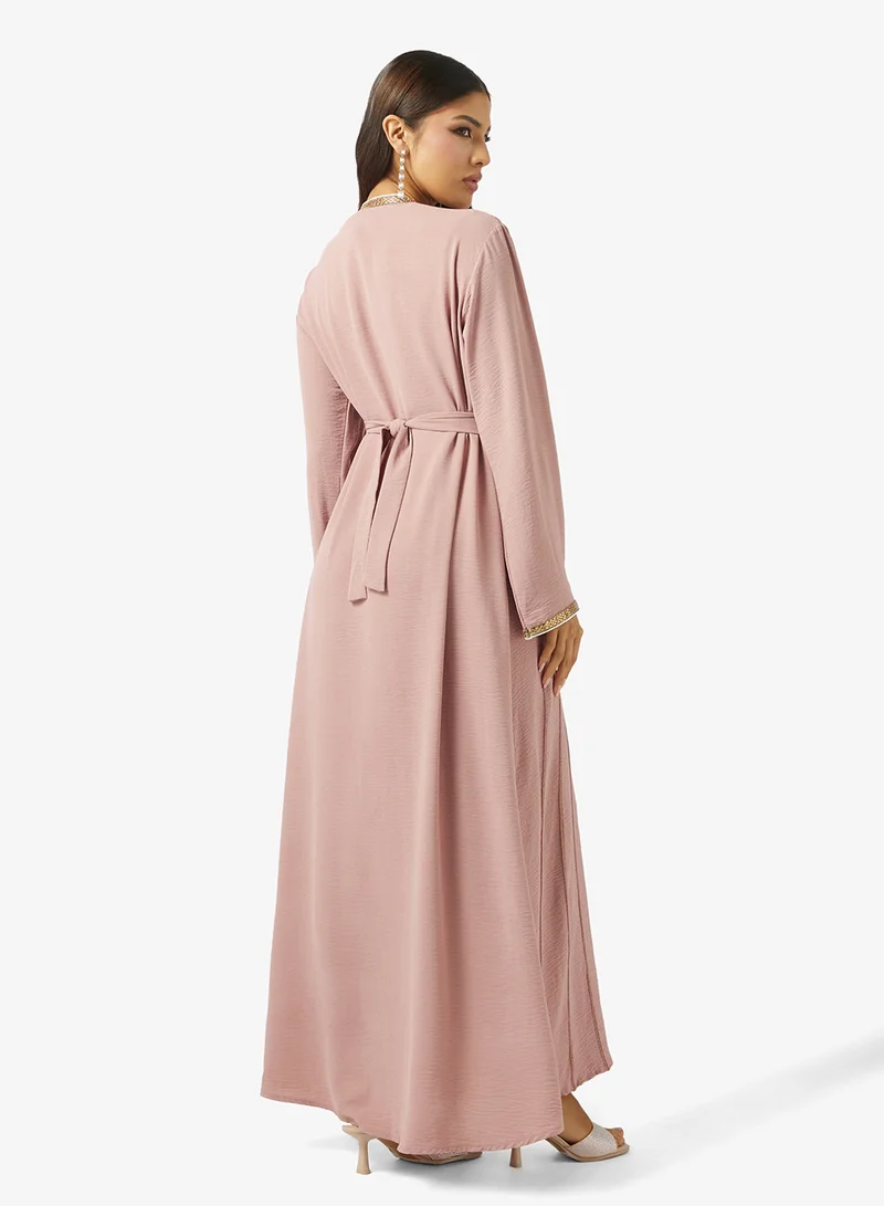 ARABIAN CLOSET LADIES ABAYA 2 PIECE WITH BELT